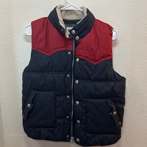 Kids Red and Black Puffer Vest